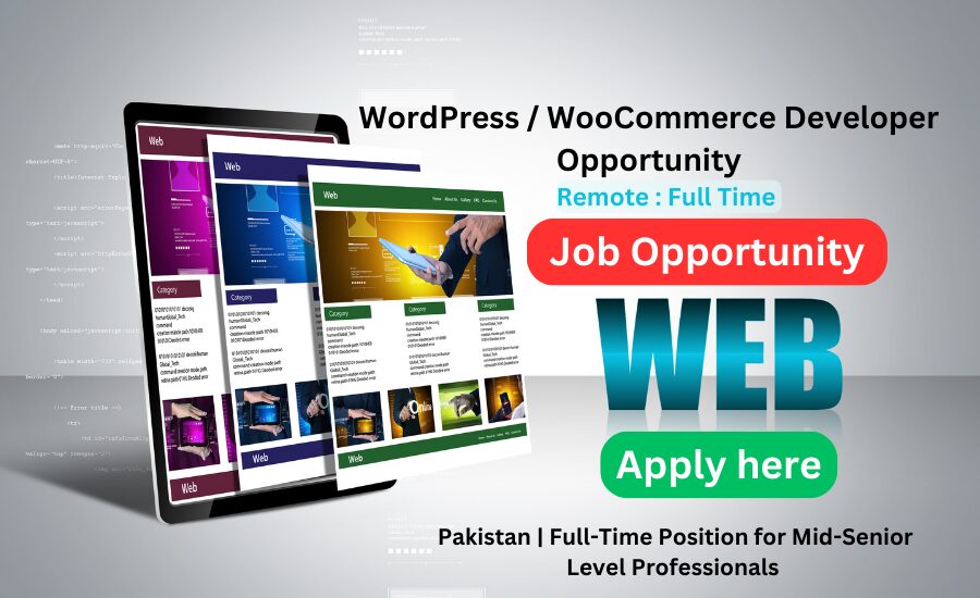 Experienced WordPress & WooCommerce Developer wanted for scalable e-commerce projects. Apply now.